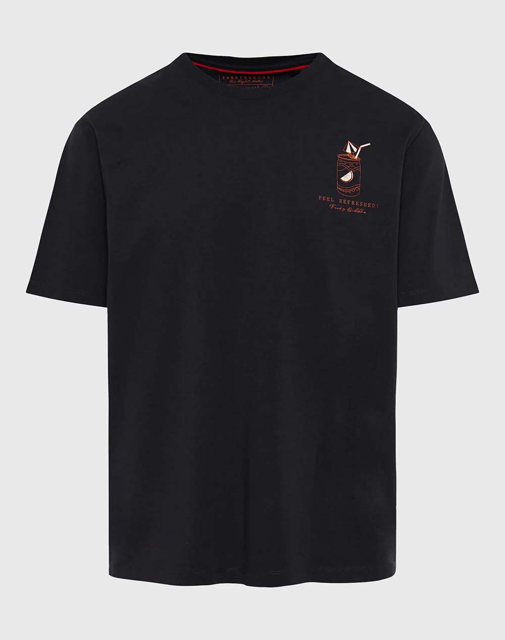 FUNKY Bluza de barbati Maneca Scurta Cu Imprimeu
