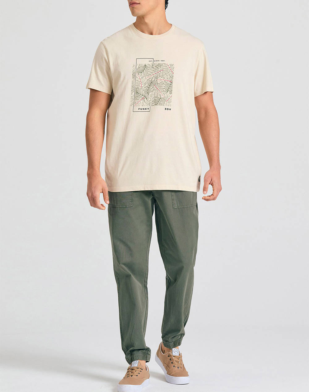 FUNKY BUDDHA Bluza de barbati Maneca Scurta Cu Imprimeu