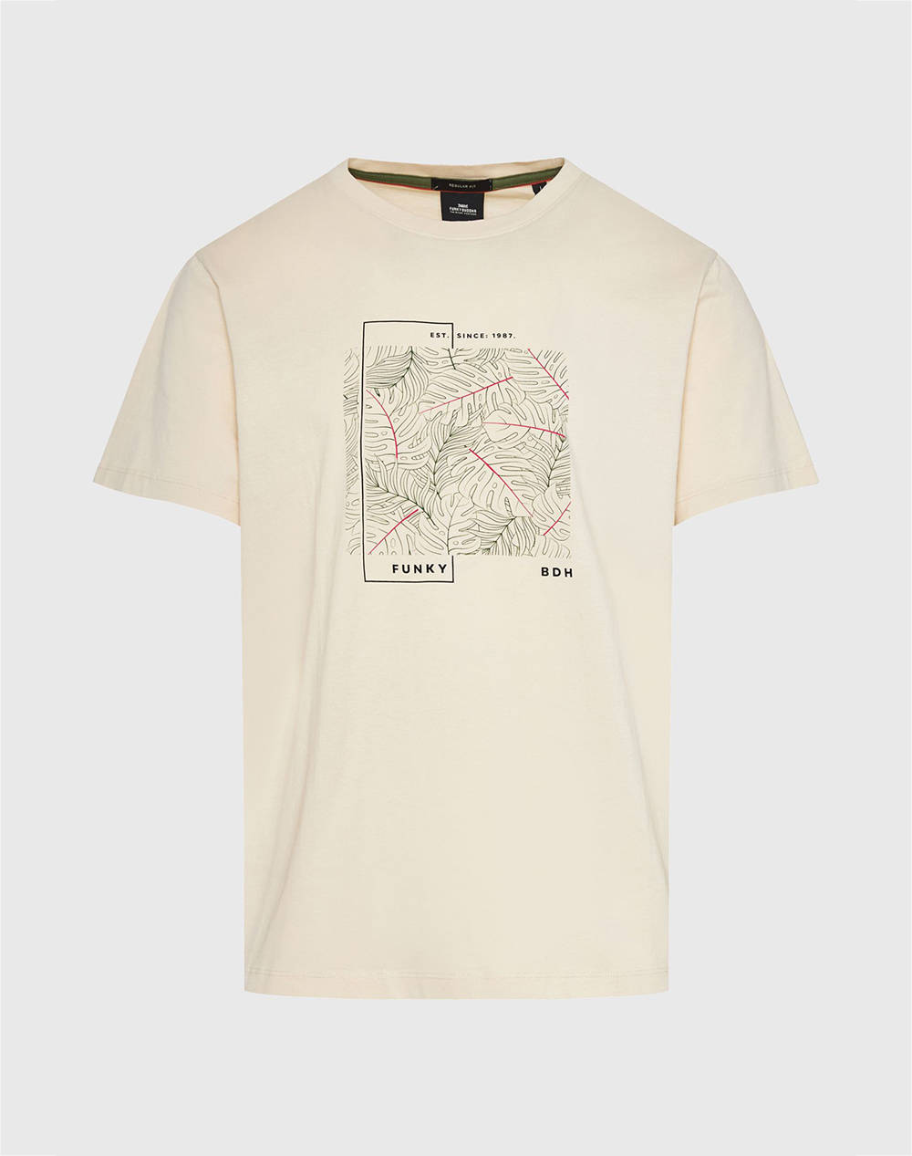 FUNKY BUDDHA Bluza de barbati Maneca Scurta Cu Imprimeu