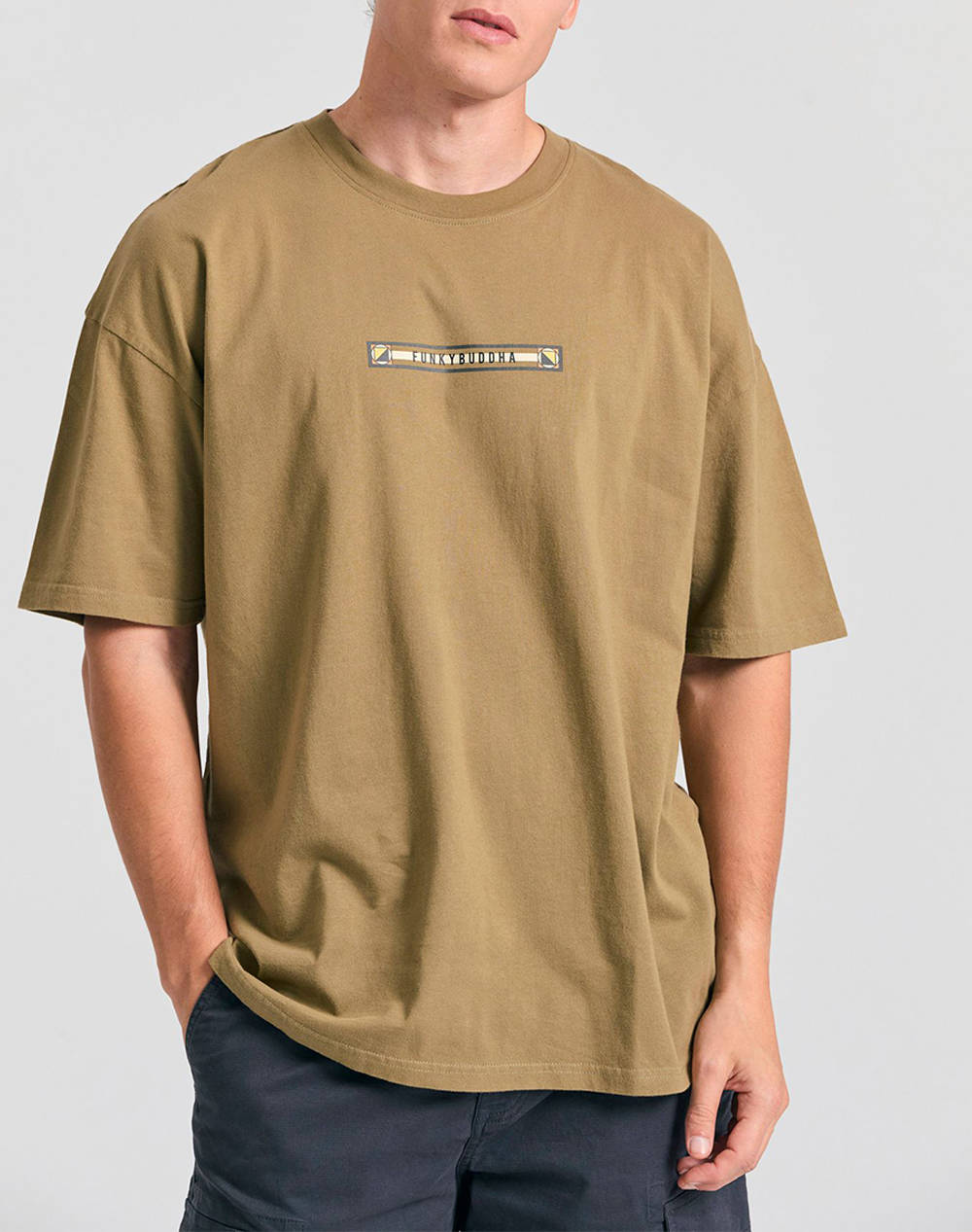 FUNKY Bluza de barbati Maneca Scurta Cu Imprimeu