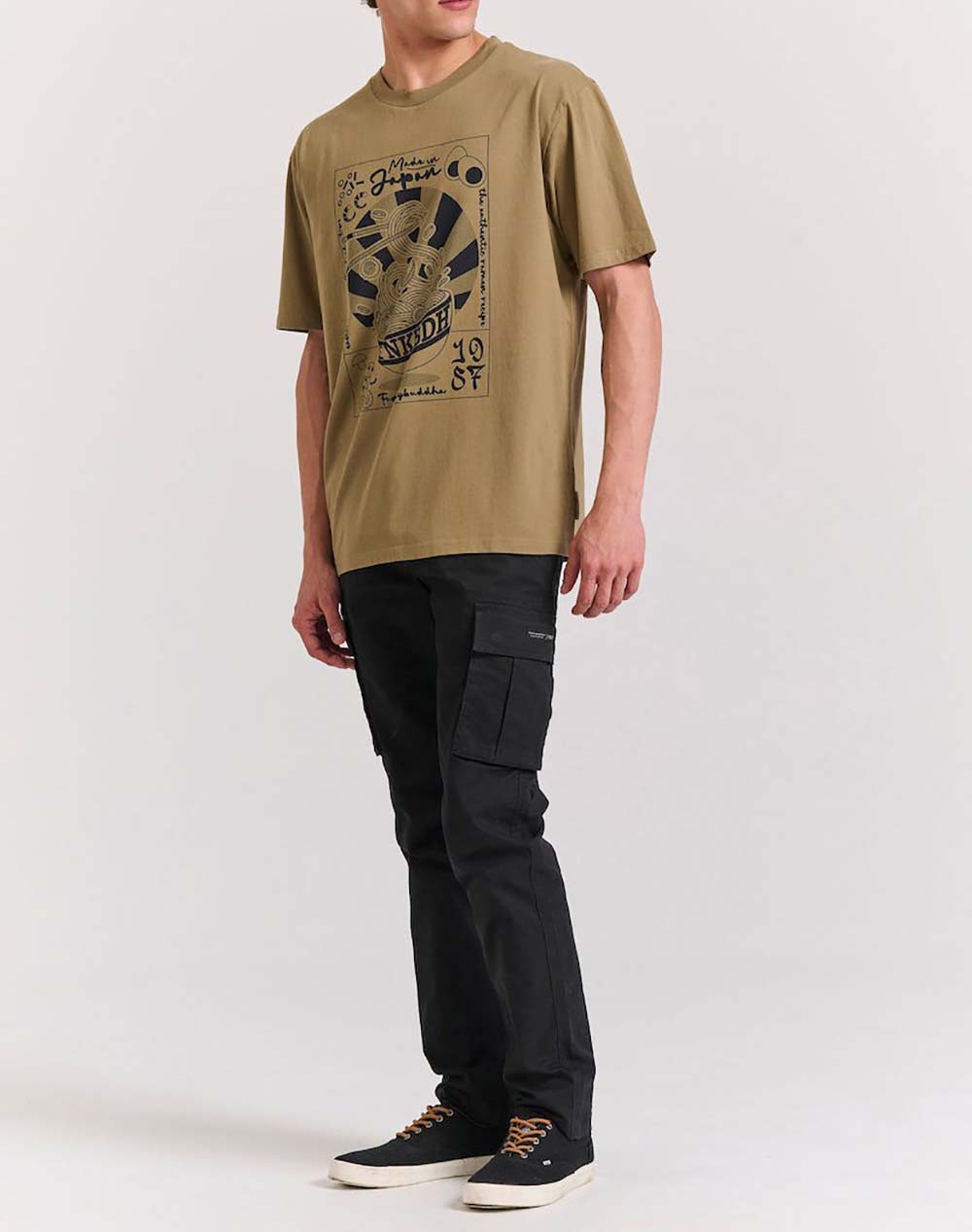 FUNKY BUDDHA Bluza de barbati Maneca Scurta Cu Imprimeu