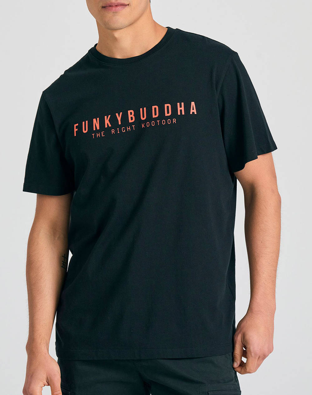 FUNKY BUDHA Bluza de barbati cu maneca scurta si imprimeu