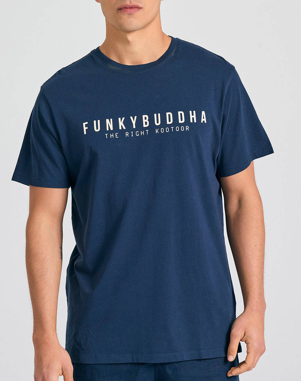 FUNKY BUDHA Bluza de barbati cu maneca scurta si imprimeu
