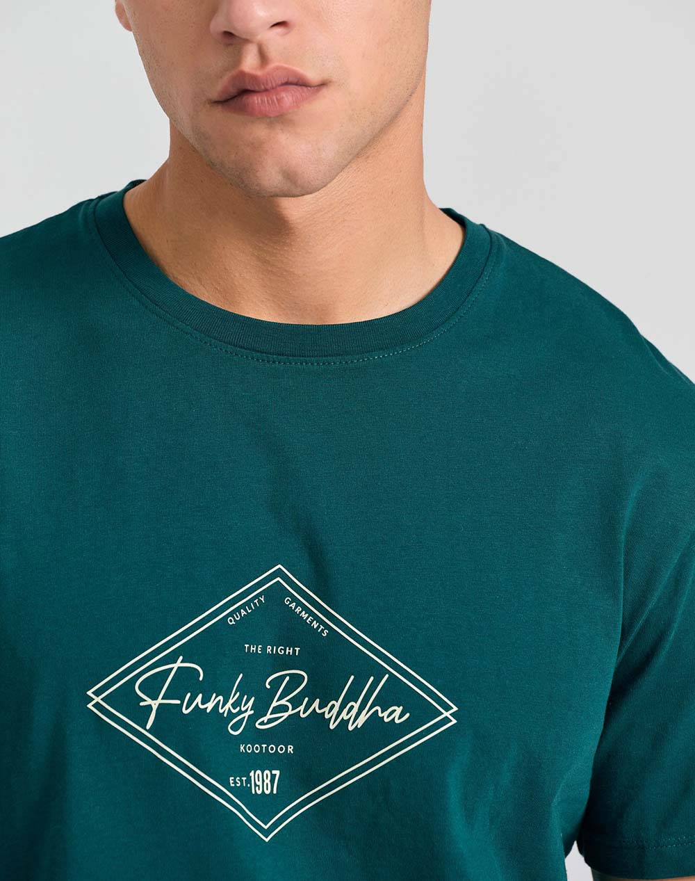 FUNKY BUDDHA Bluza de barbati Maneca Scurta Cu Imprimeu
