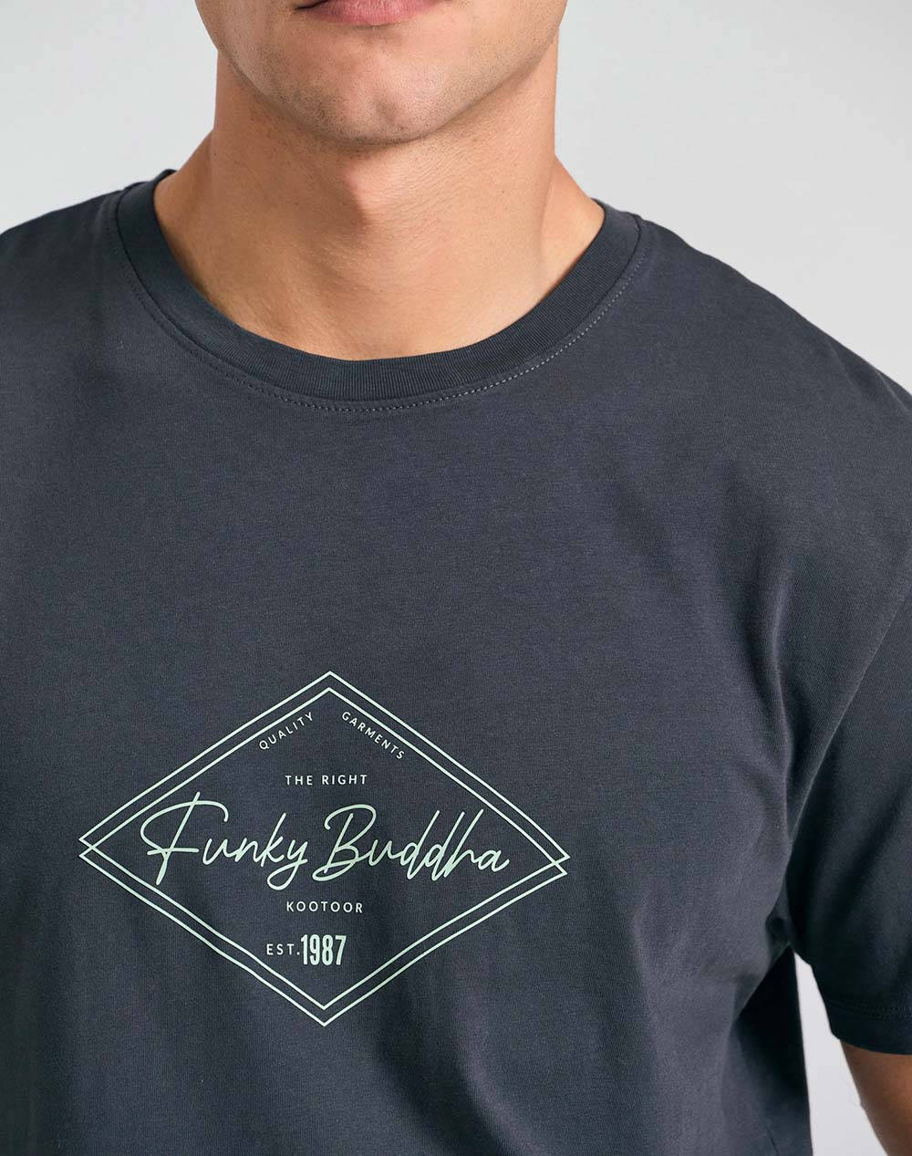 FUNKY BUDDHA Bluza de barbati Maneca Scurta Cu Imprimeu