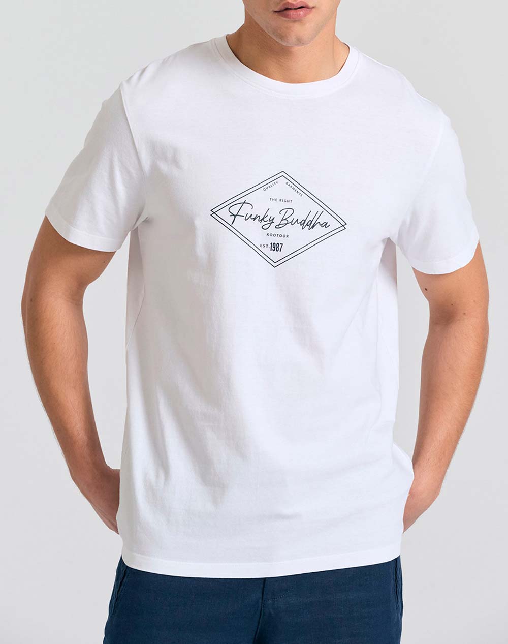 FUNKY BUDDHA Bluza de barbati Maneca Scurta Cu Imprimeu