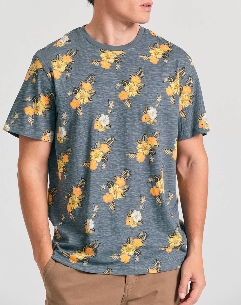 FUNKY BUDDHA Bluza de barbati Maneca Scurta Cu Imprimeu