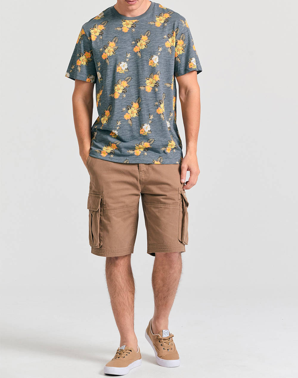 FUNKY BUDDHA Bluza de barbati Maneca Scurta Cu Imprimeu