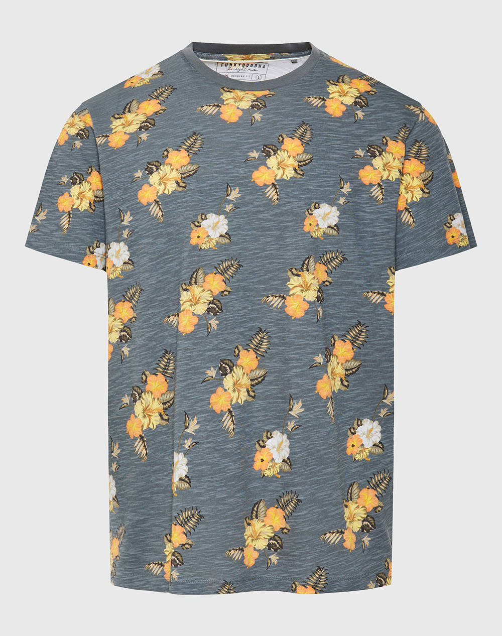 FUNKY BUDDHA Bluza de barbati Maneca Scurta Cu Imprimeu