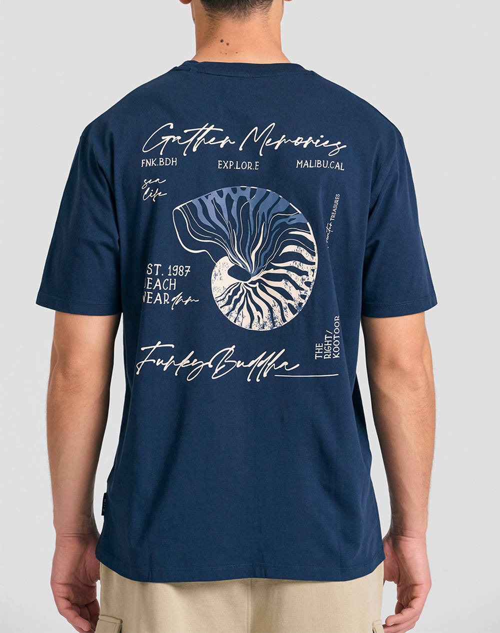 FUNKY BUDDHA Bluza de barbati Maneca Scurta Cu Imprimeu