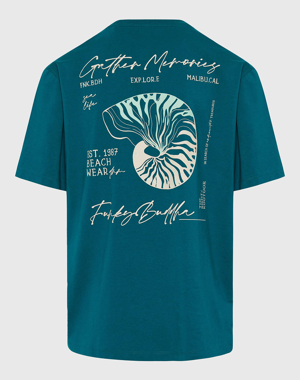 FUNKY BUDDHA Bluza de barbati Maneca Scurta Cu Imprimeu