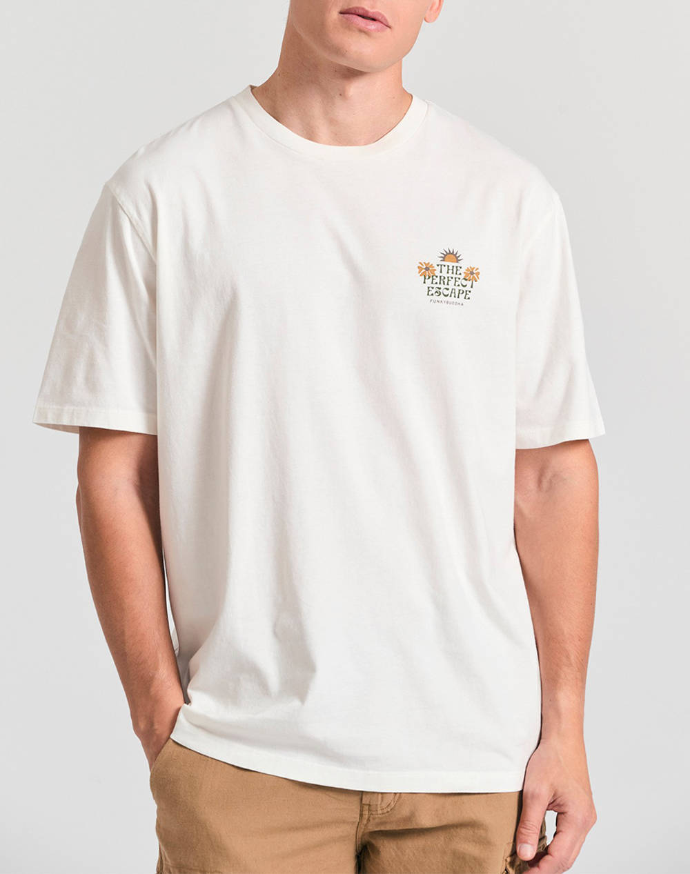 FUNKY BUDDHA Bluza de barbati Maneca Scurta Cu Imprimeu