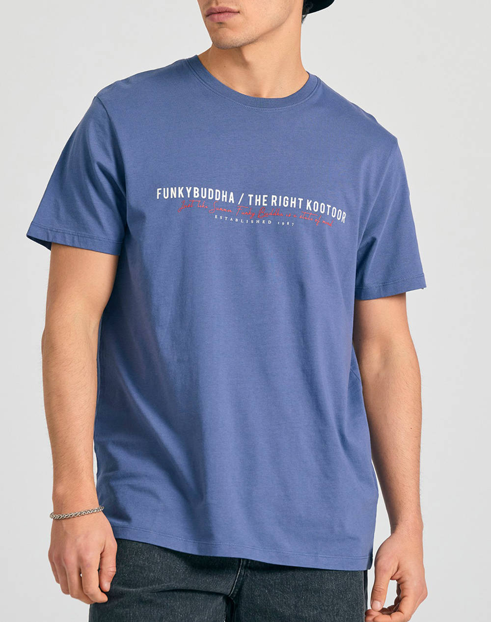 FUNKY BUDDHA Bluza de barbati Maneca Scurta Cu Imprimeu