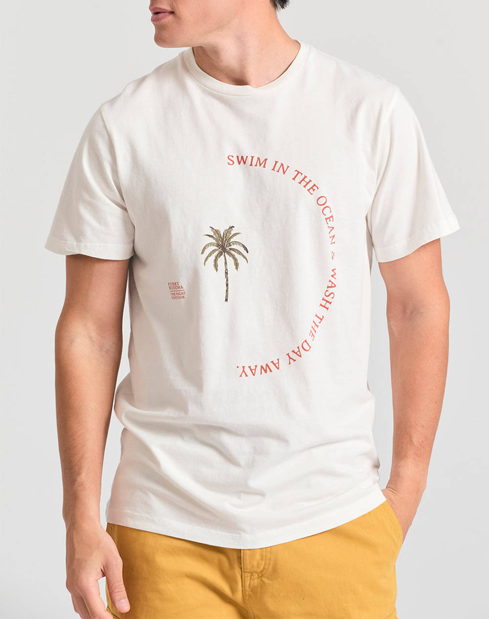 FUNKY BUDDHA Bluza de barbati Maneca Scurta Cu Imprimeu