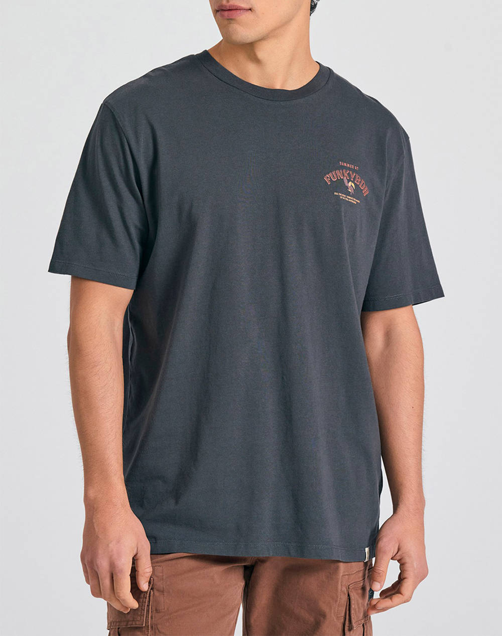 FUNKY BUDDHA Bluza de barbati Maneca Scurta Cu Imprimeu