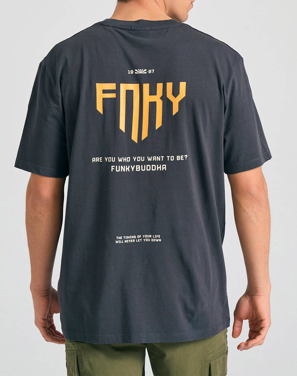 FUNKY BUDDHA Bluza de barbati Maneca Scurta Cu Imprimeu