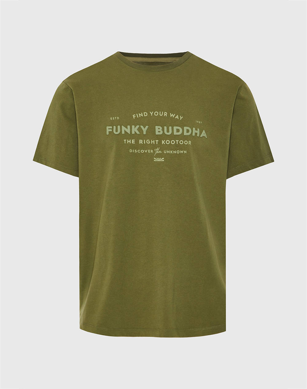 FUNKY BUDDHA Bluza de barbati Maneca Scurta Cu Imprimeu