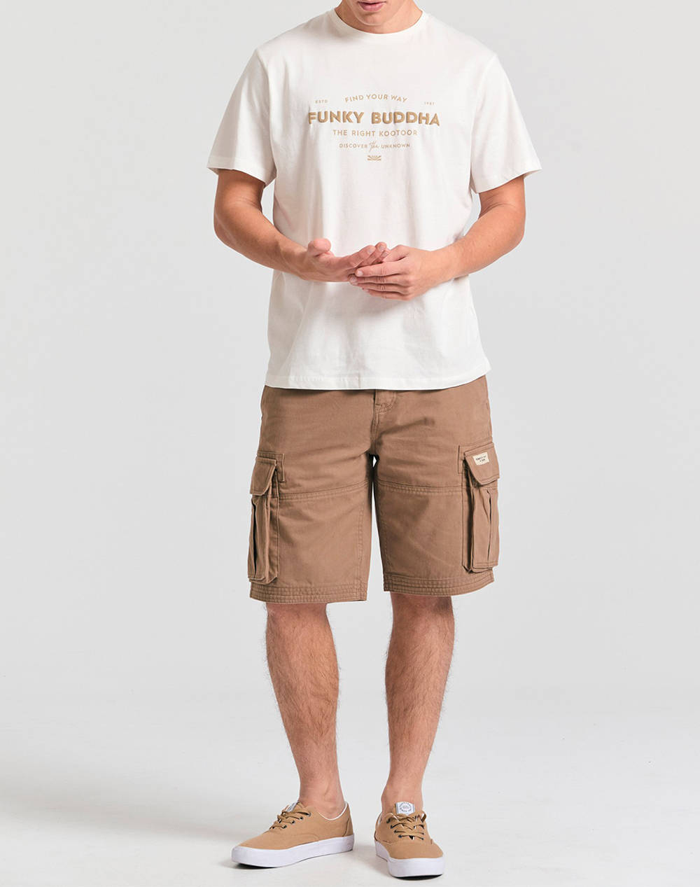 FUNKY BUDDHA Bluza de barbati Maneca Scurta Cu Imprimeu