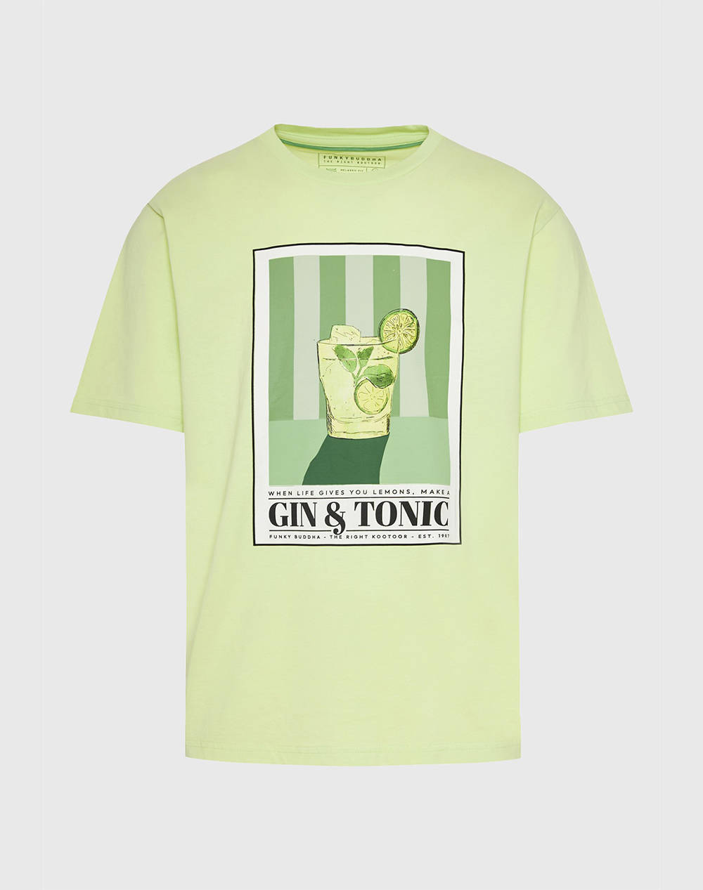 FUNKY BUDDHA Bluza de barbati Maneca Scurta Cu Imprimeu