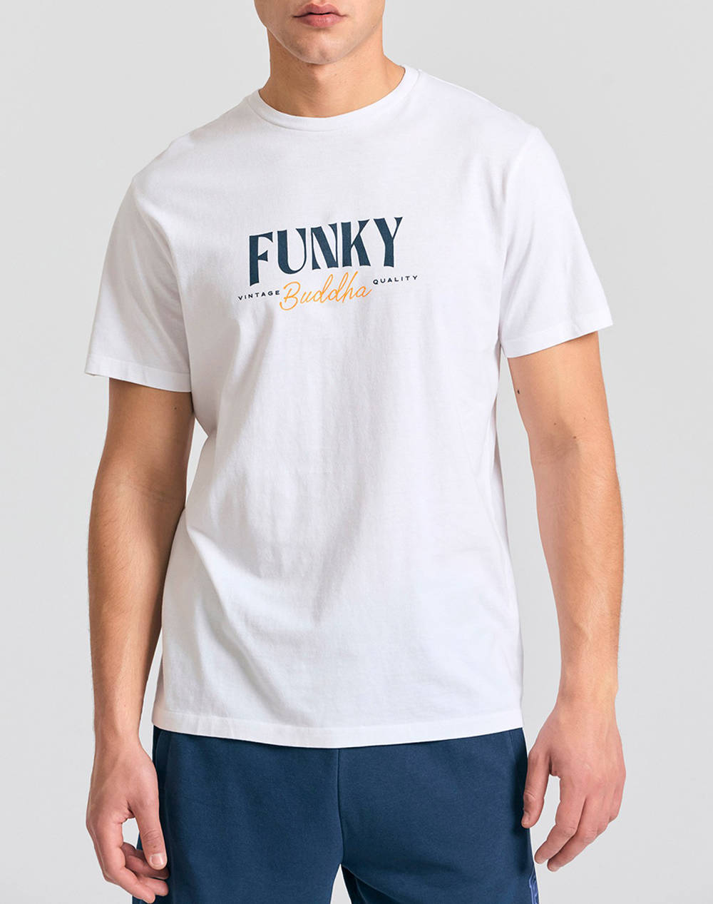 FUNKY BUDDHA Bluza de barbati Maneca Scurta Cu Imprimeu