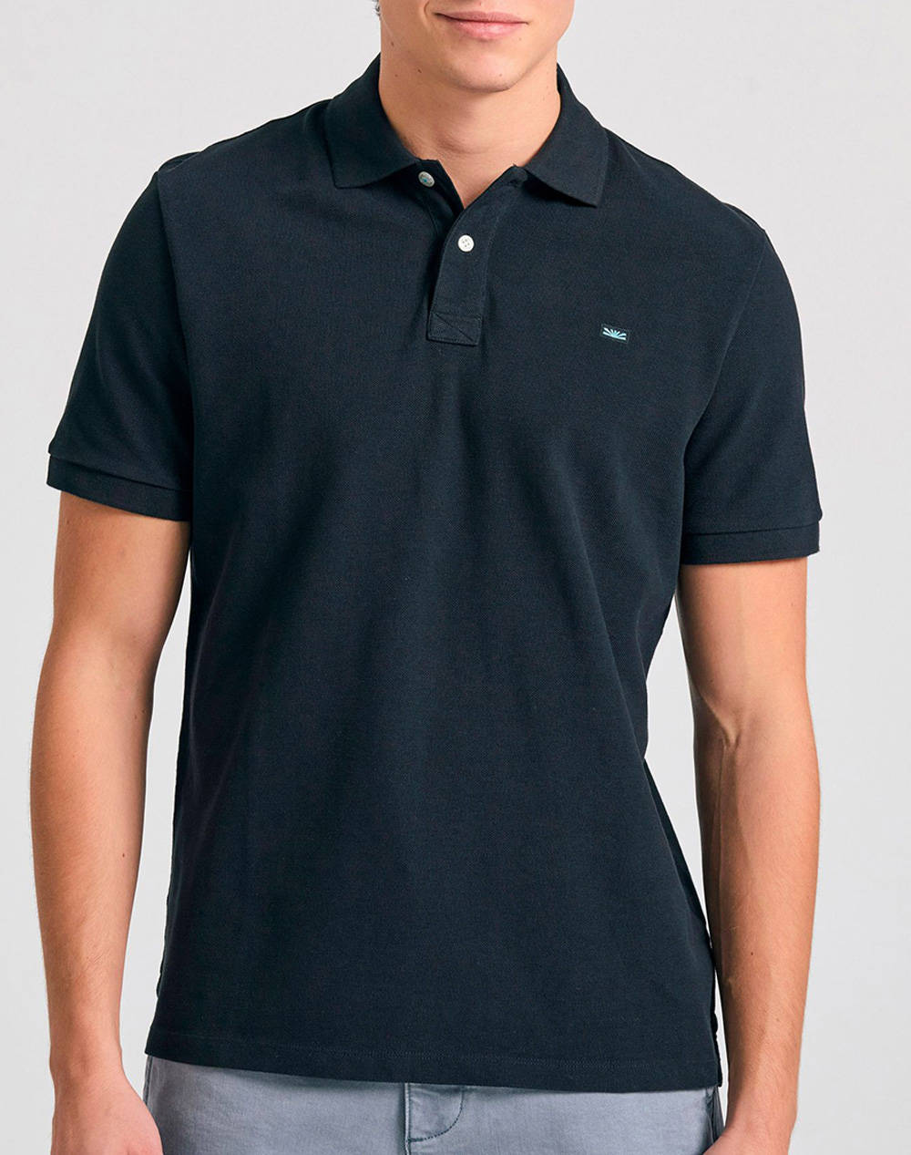 FUNKY BUDDHA Bluza Barbati Guler Polo