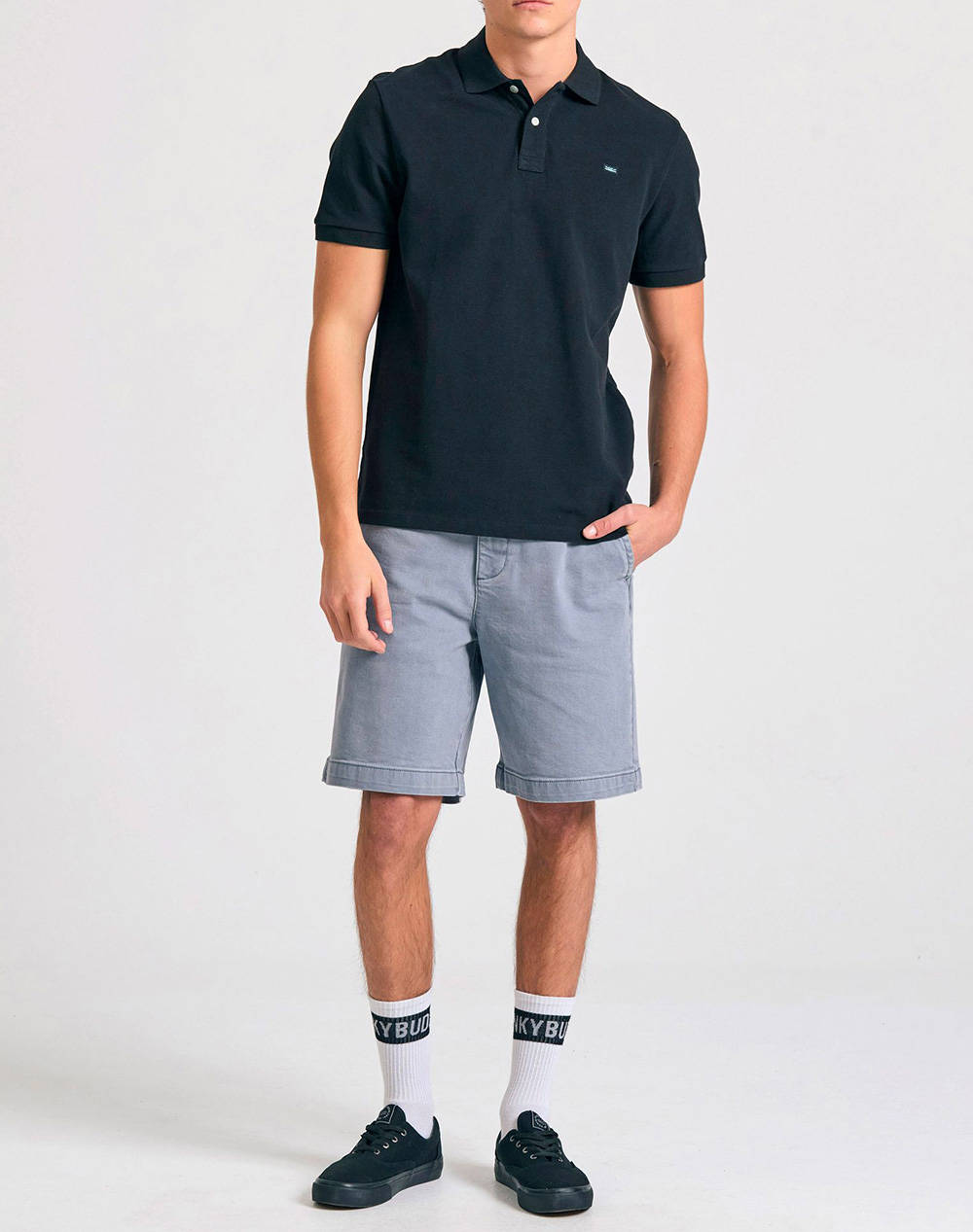 FUNKY BUDDHA Bluza Barbati Guler Polo