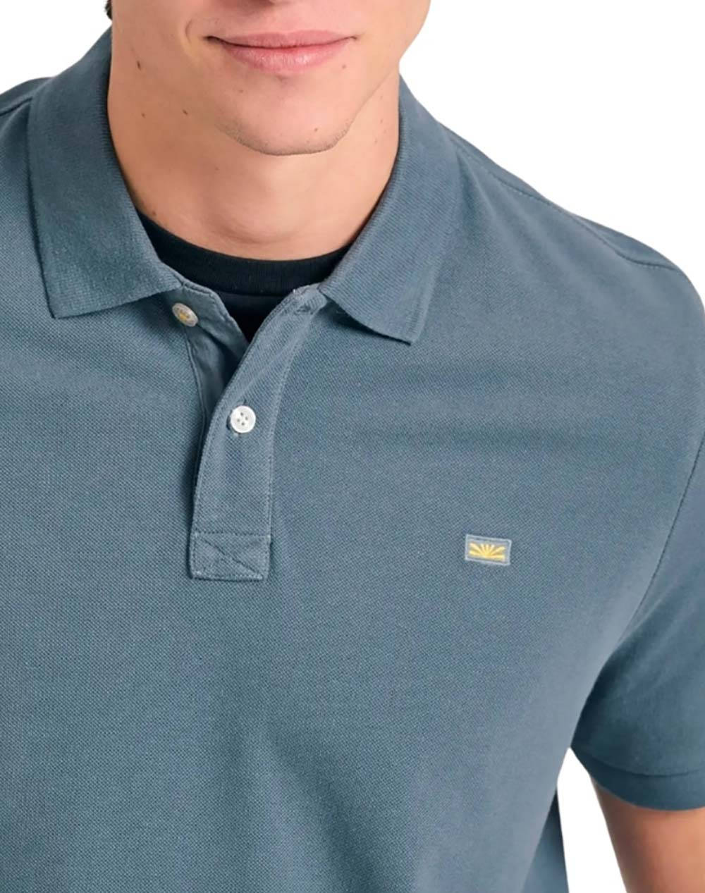 FUNKY BUDDHA Bluza Barbati Guler Polo