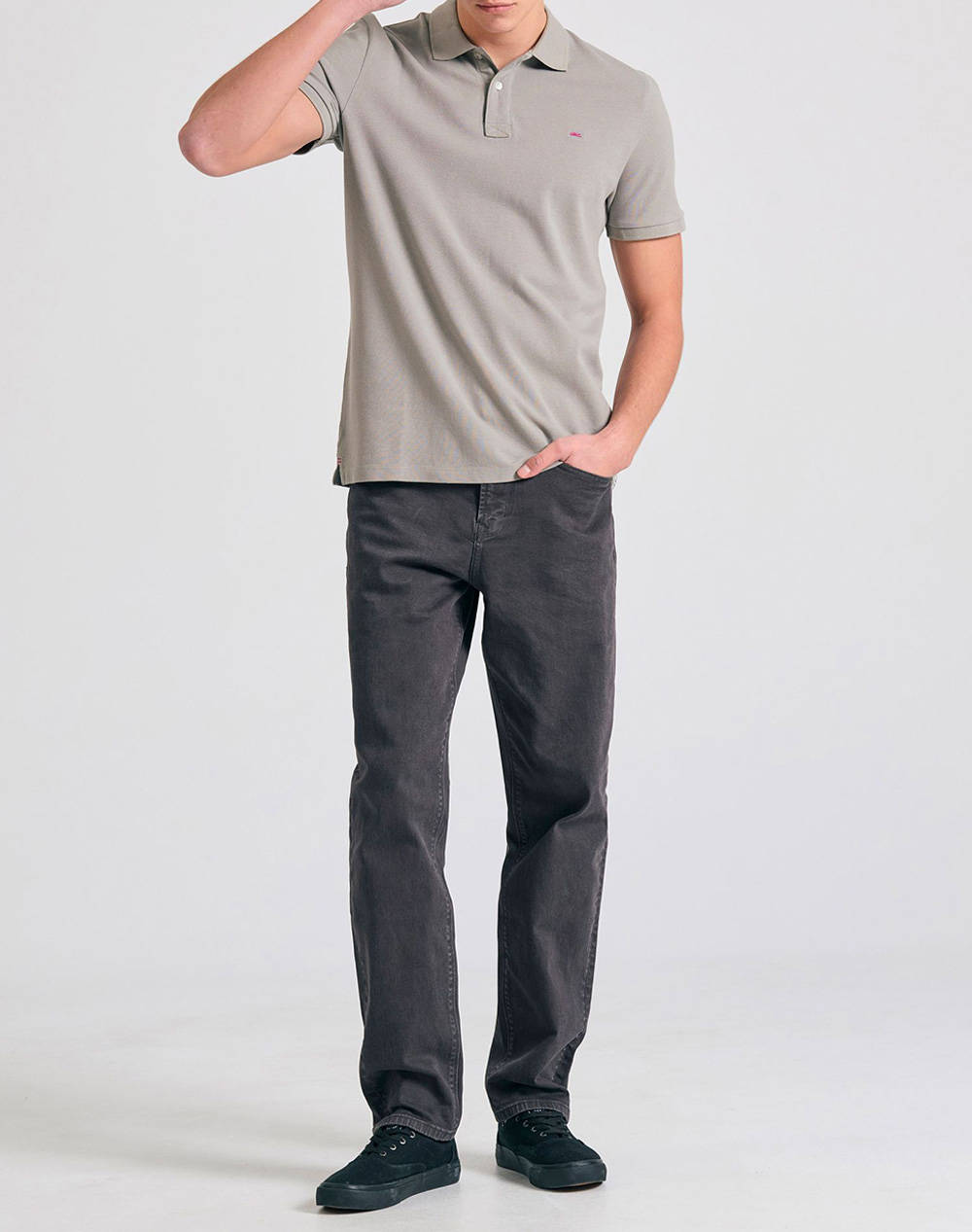FUNKY BUDDHA Bluza Barbati Guler Polo