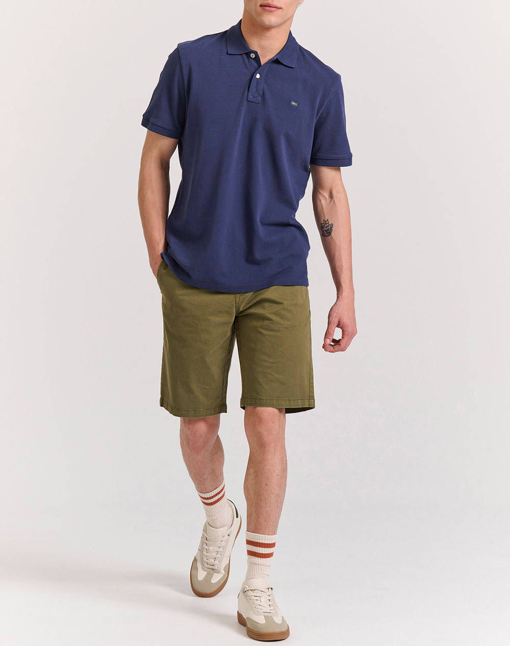 FUNKY BUDDHA Bluza Barbati Guler Polo
