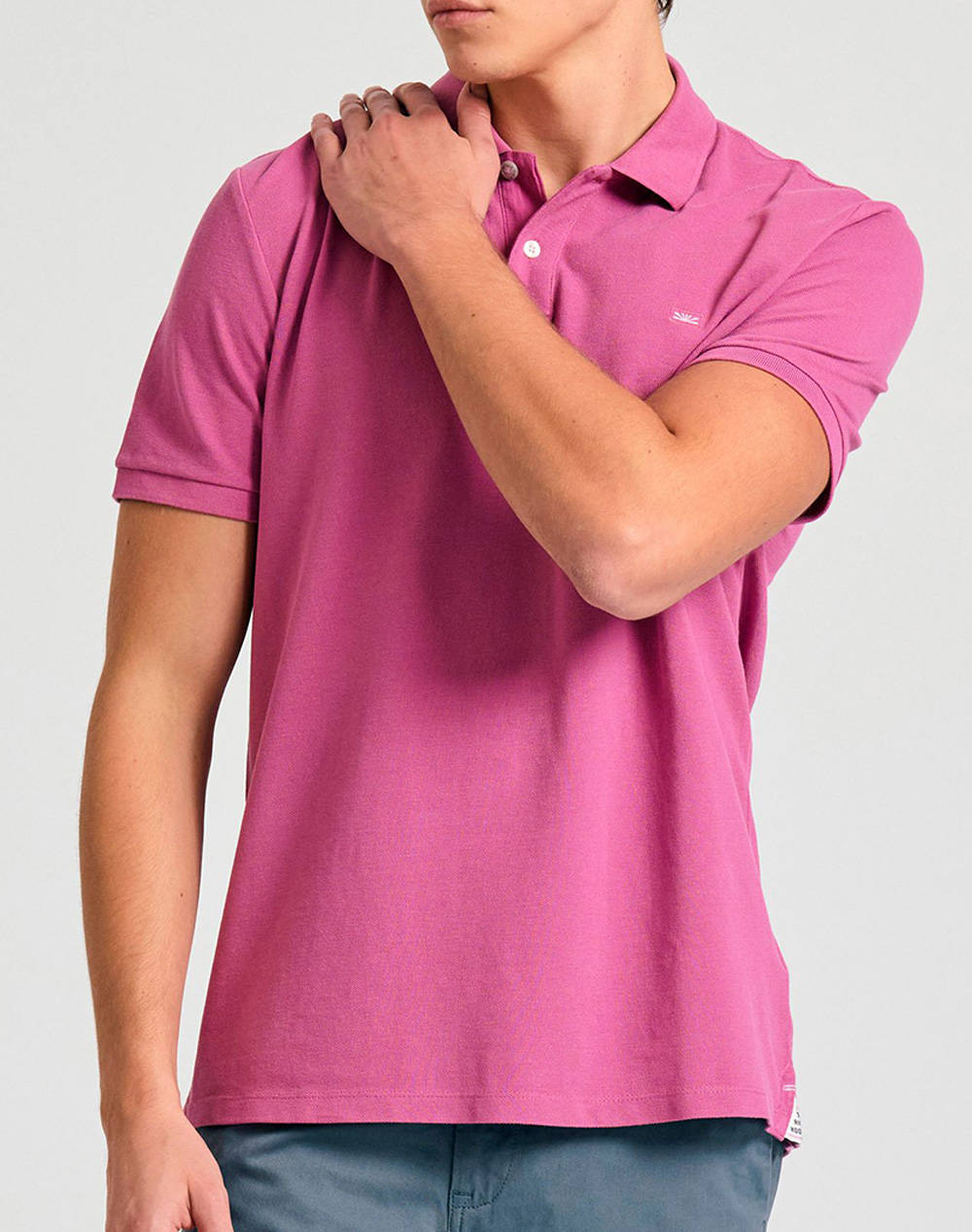 FUNKY BUDDHA Bluza Barbati Guler Polo