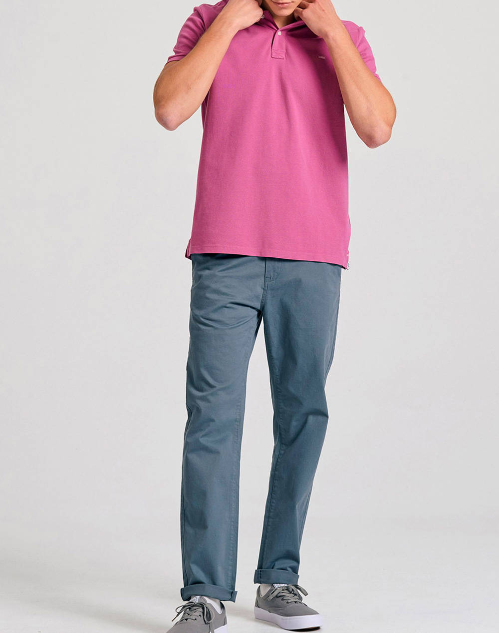 FUNKY BUDDHA Bluza Barbati Guler Polo
