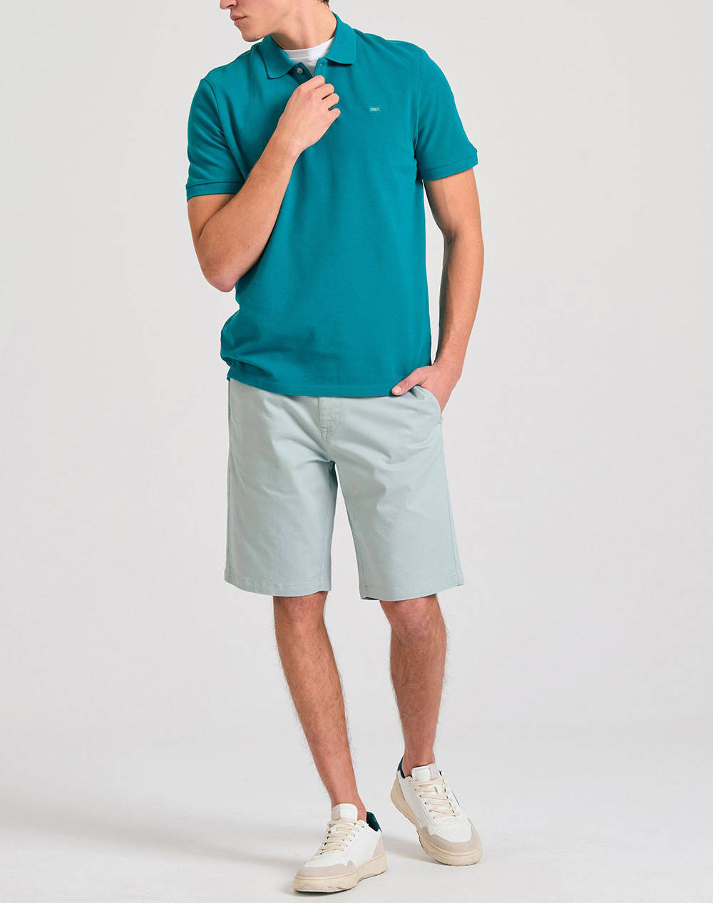 FUNKY BUDDHA Bluza Barbati Guler Polo