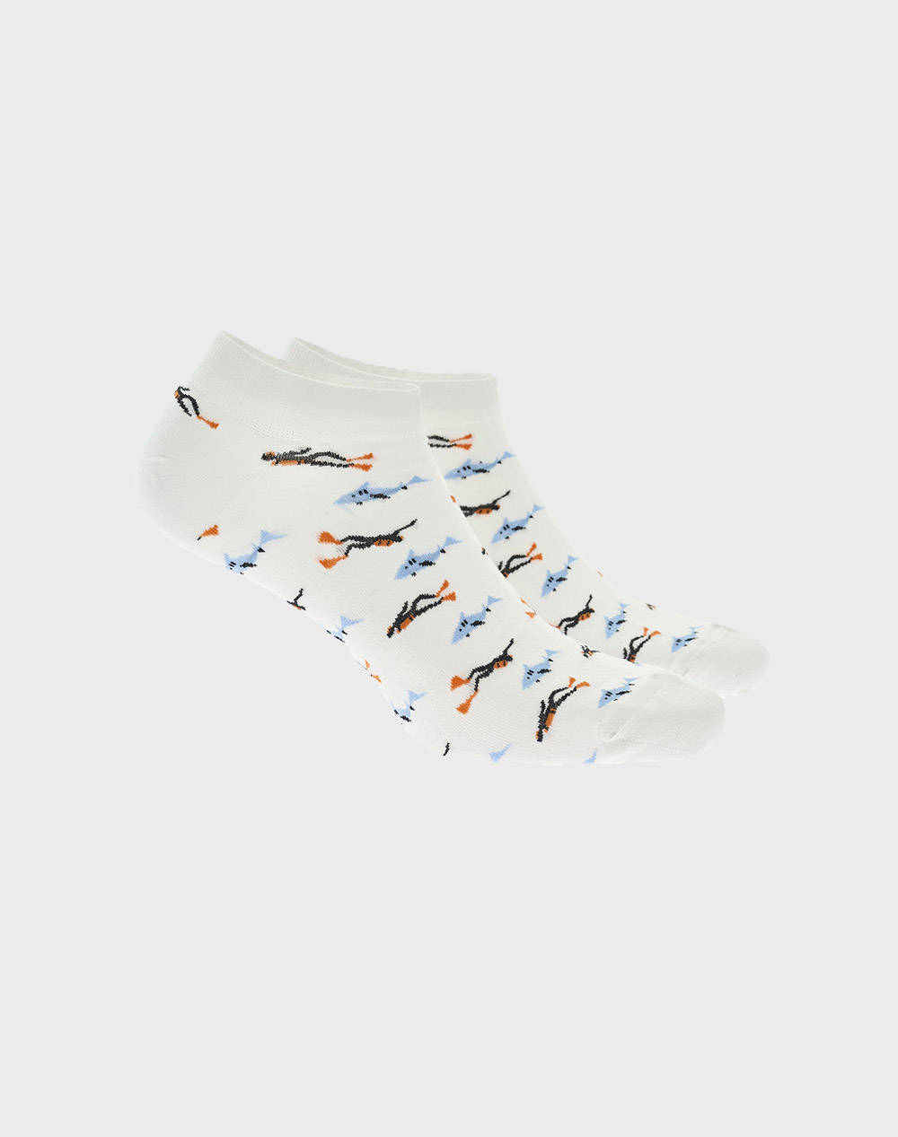 WALK SOSETE DE BARBATI BAMBOO SCURTE CU DESIGN