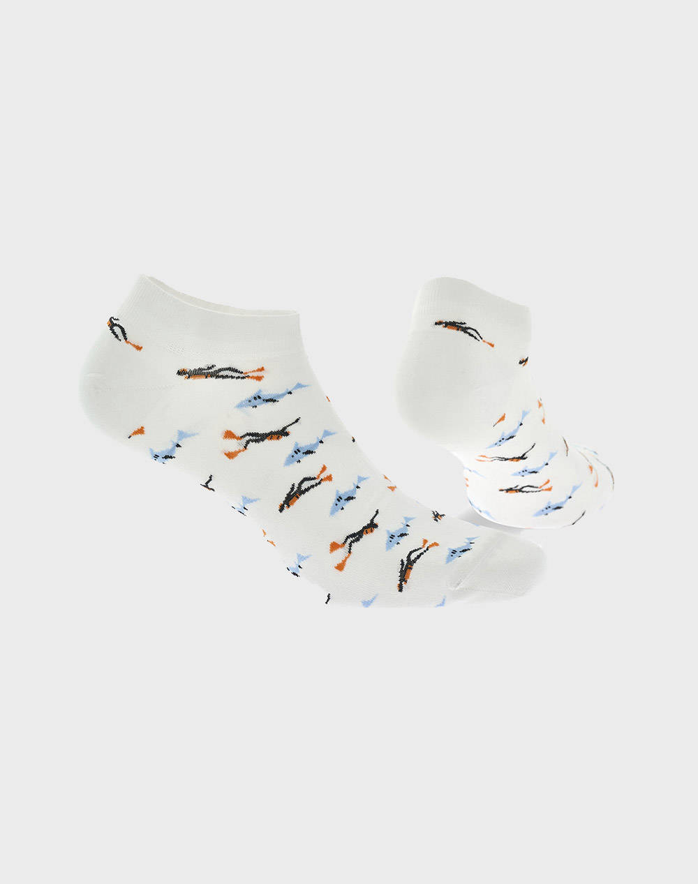 WALK SOSETE DE BARBATI BAMBOO SCURTE CU DESIGN