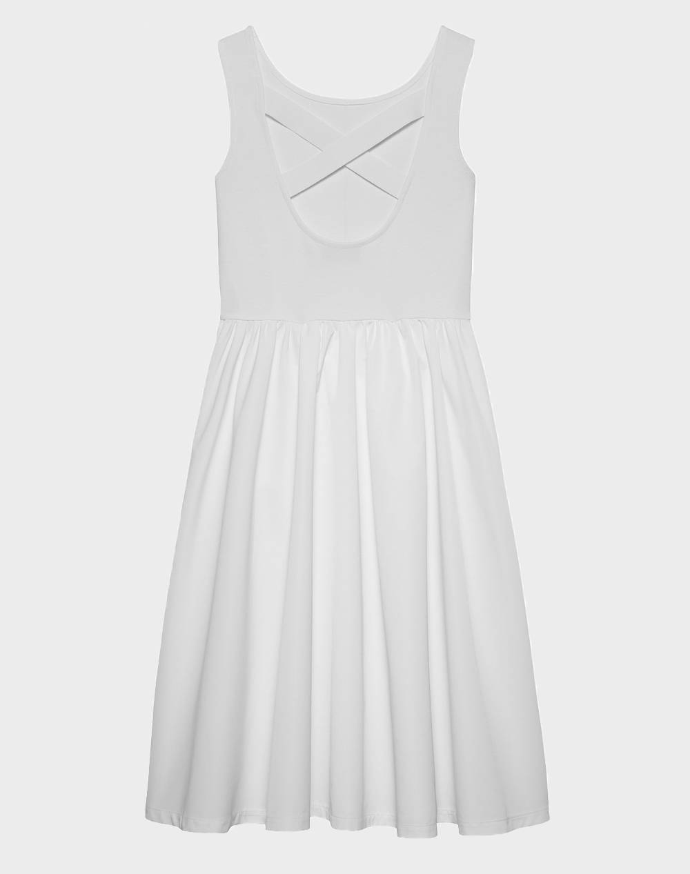 CALVIN KLEIN JEANS BACK DETAIL PUNTO DRESS