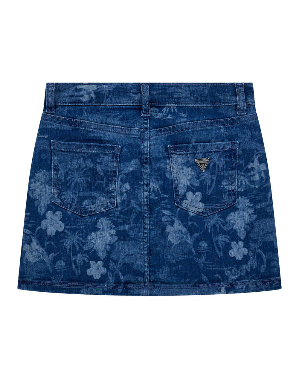 GUESS STRETCH DENIM SKIRT - POLY COTTON SERIOUS STR INDIGO FUSTA DE COPII GIRL