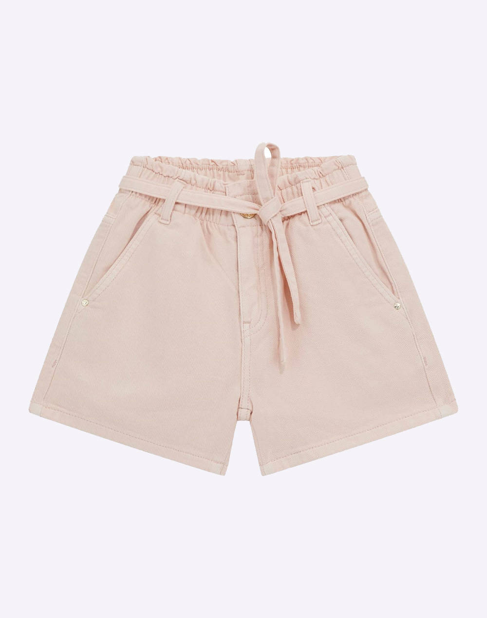 GUESS RIGID BULL DENIM SHO - COTTON RIGID TWILL SHORTS DE COPII GIRL