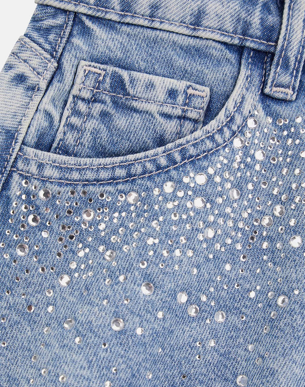 GUESS RIGID DENIM SHORTS - RIGID DENIM_10.5 OZ PANTALONI SCURTI DE COPII GIRL