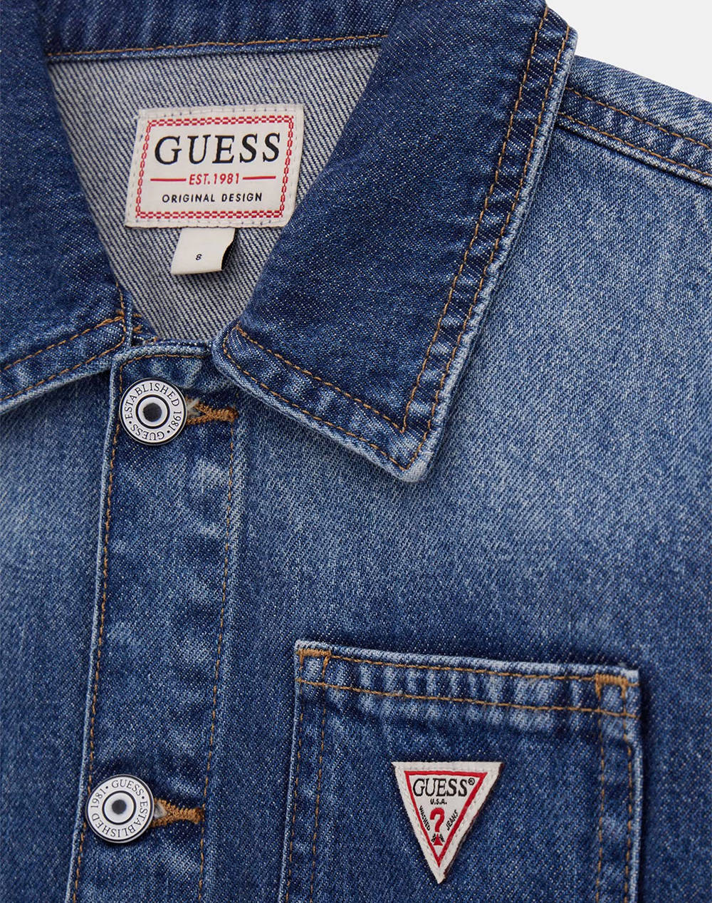 GUESS RIGID DENIM OVERSIZE JACKET GEACA DE COPII GIRL