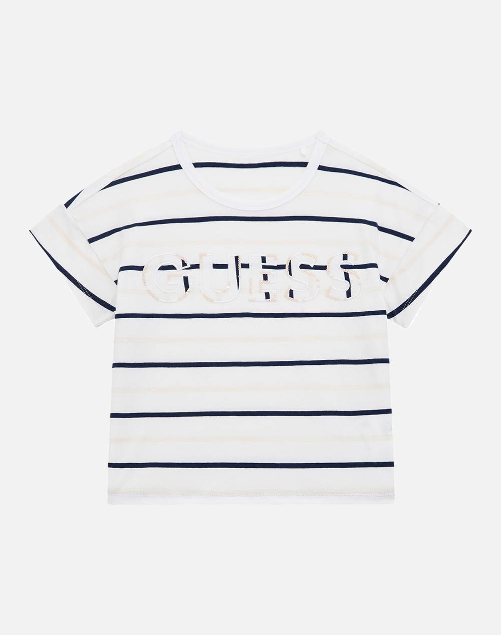 GUESS SS T-SHIRT - MID ORG CO YD STR JERSEY 160 BLUZA G