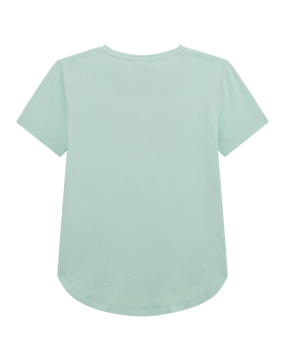 GUESS HIGH LOW SS T-SHIRT - MID ORGANIC CO STR JERSEY 160 BLUZA G