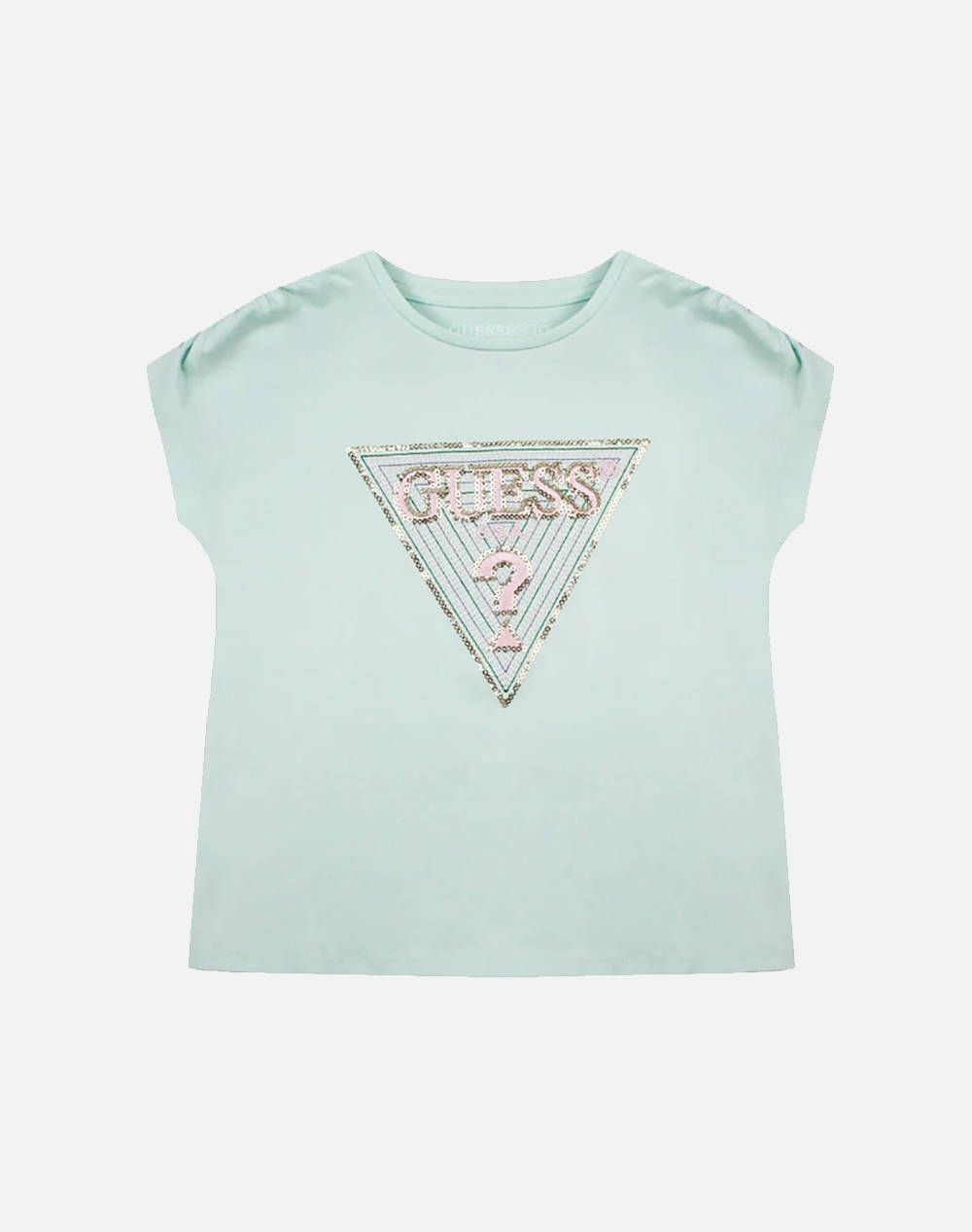 GUESS BATWING SS T-SHIRT - MID ORGANIC CO STR JERSEY 160 BLUZA G