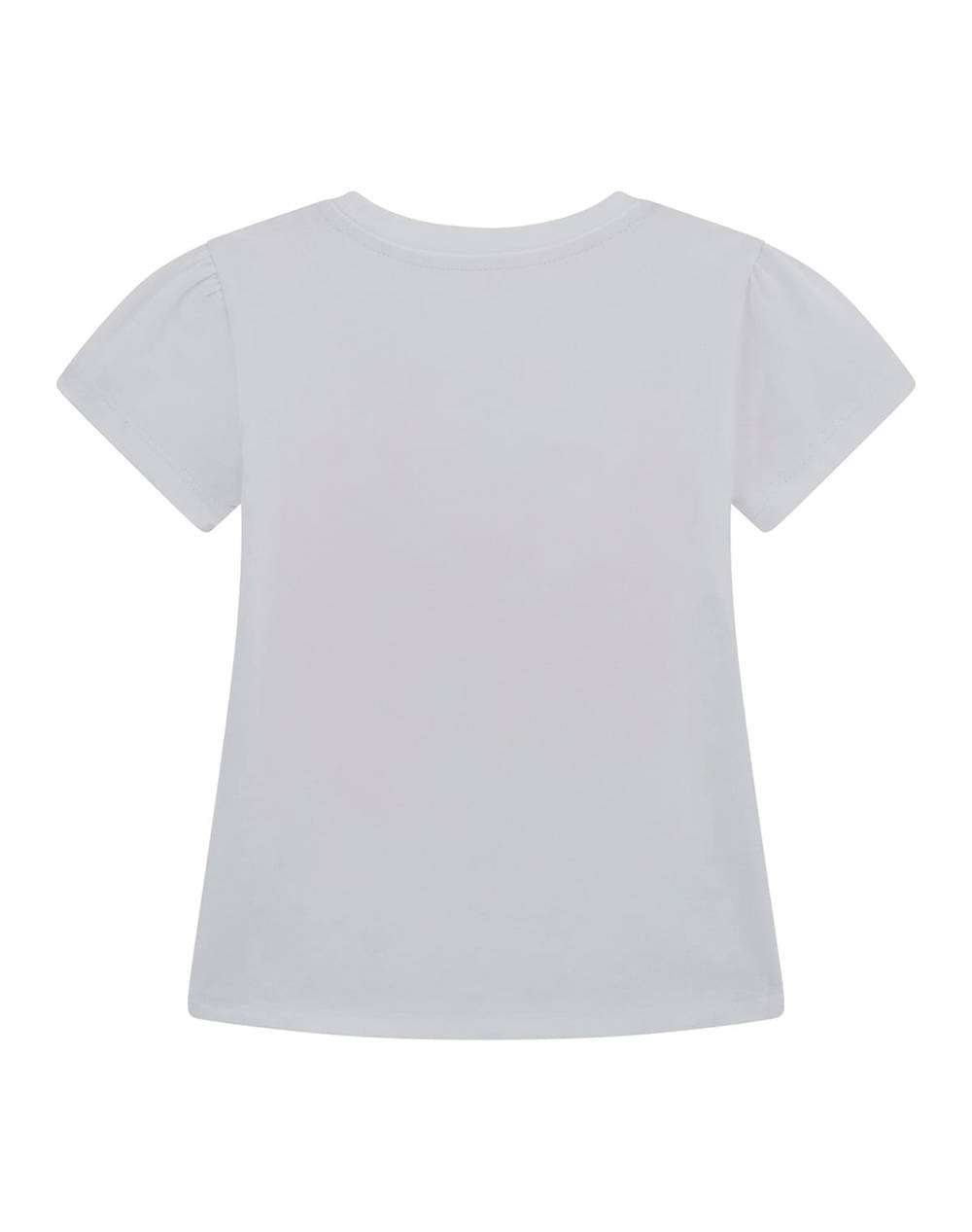 GUESS HIGH LOW SS T-SHIRT - MID ORGANIC CO STR JERSEY 160 BLUZA G