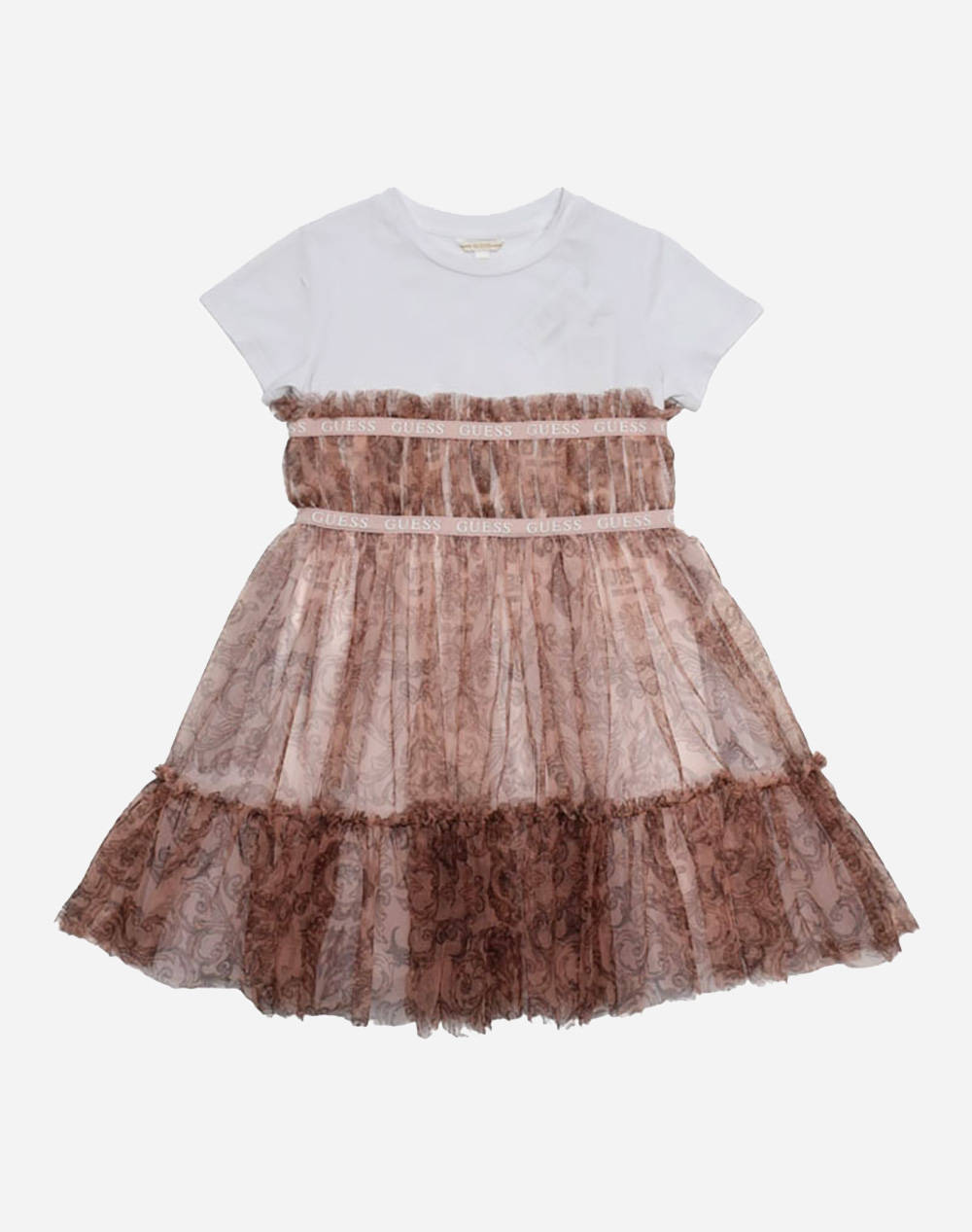 GUESS MIXED FABRIC SS DRESS ROCHIE DE COPII GIRL