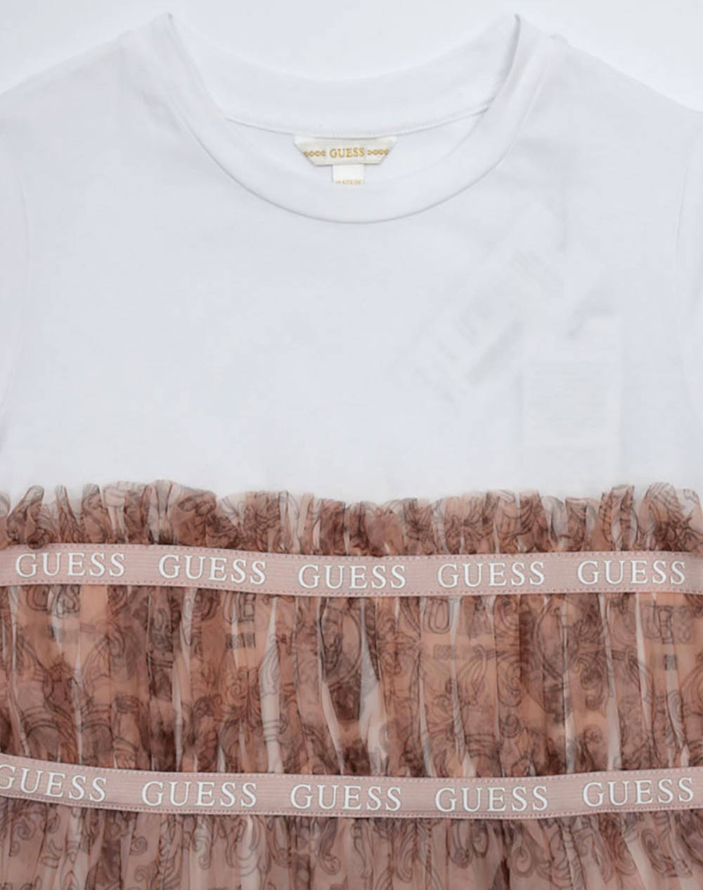 GUESS MIXED FABRIC SS DRESS ROCHIE DE COPII GIRL