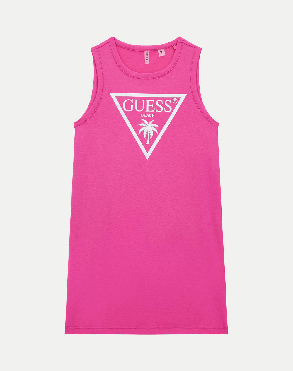GUESS JERSEY SL DRESS_MINI - MID ORGANIC COLOURED JERSEY ROCHIE G