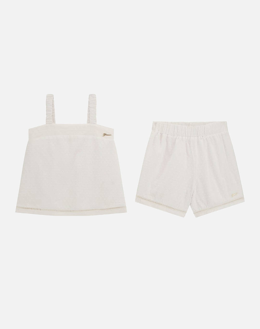 GUESS SET TANK TOP+SHORTS - MID MUSLIN PLUMETIE COTT.110 SET G