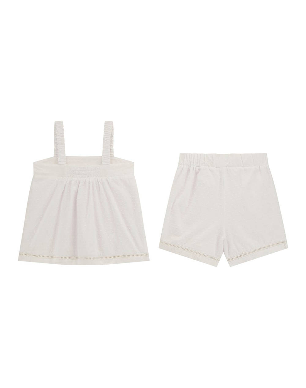 GUESS SET TANK TOP+SHORTS - MID MUSLIN PLUMETIE COTT.110 SET G