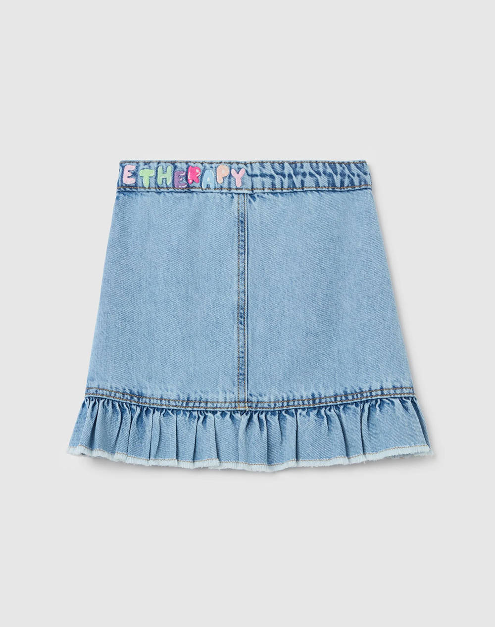 OVS DENIM SKIRT W/EMBRO