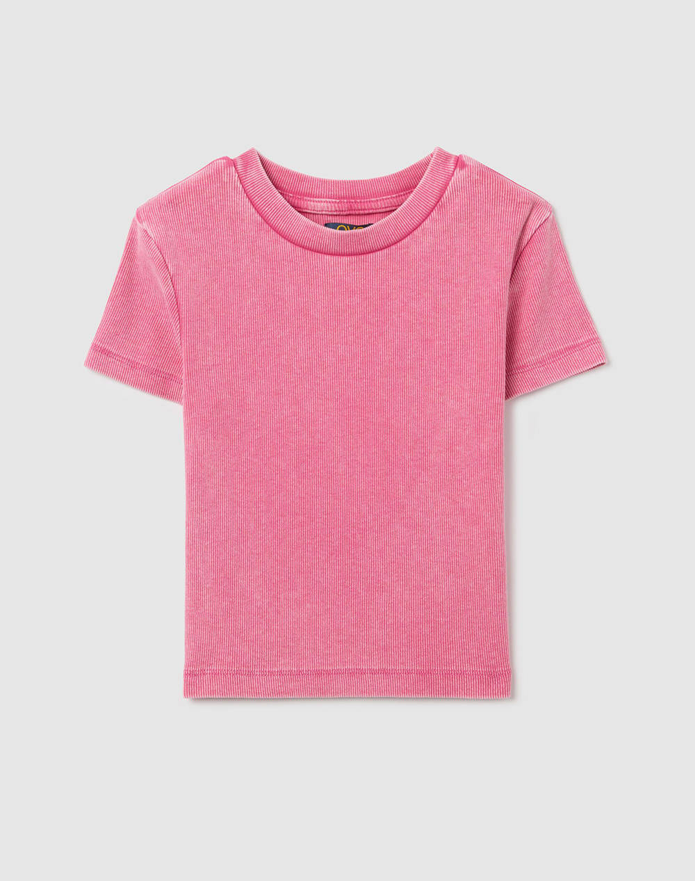 OVS T-SHIRT RIB ACID WASH
